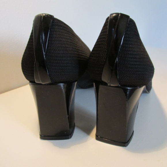 Stuart Weitzman Black Ballerina Pumps, Size 8.5C - Picture 5 of 8
